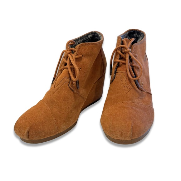 TOMS Women’s Desert Wedge Brown, size 7 - Picture 1 of 5